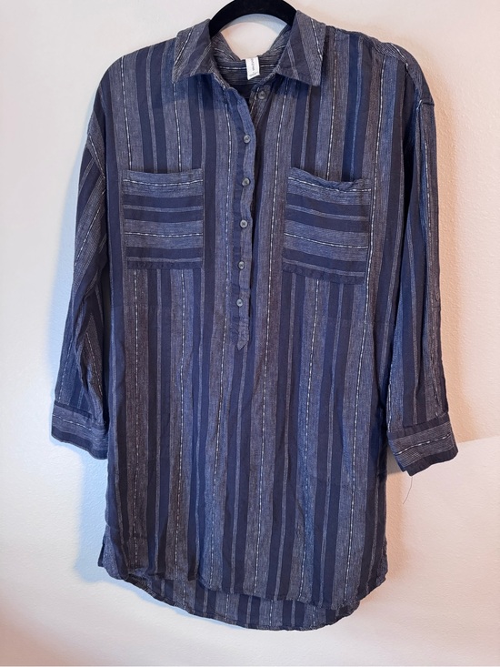 Gentle Fawn Tops - Women’s Striped Linen Blend Tunic